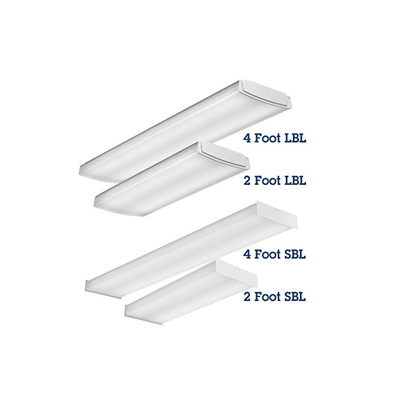 Lithonia Lighting LBL4 LP840 4-Feet Commercial LED Wraparound Indoor Light,