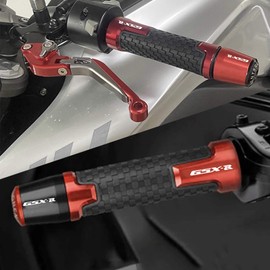 YIMOTO 78 inch 22mm Motorcycle Handlebar End Aluminum Handle Bar Grips Cap Gear Balanced Plug for Suzuki GSXR 600 750 1000 1300 (black), Handlebar end black