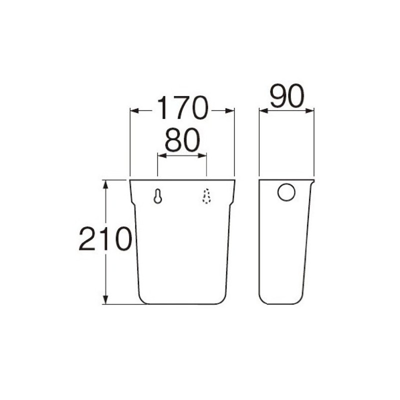 SANEI H790-88 Water Receptor Without Drain Mechanism