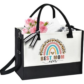 Mothers Day Gifts for Mom from Daughter Son,Gifts for Mom Wife Grandma,Tote Bag Birthday Present for Women Teacher