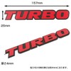 Negues Turbo Emblem, TURBO Turbo Car Emblem Sticker, 1.0 x