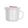 Goodcook 04164 Ceramic Mug with vented lid, 20oz, White