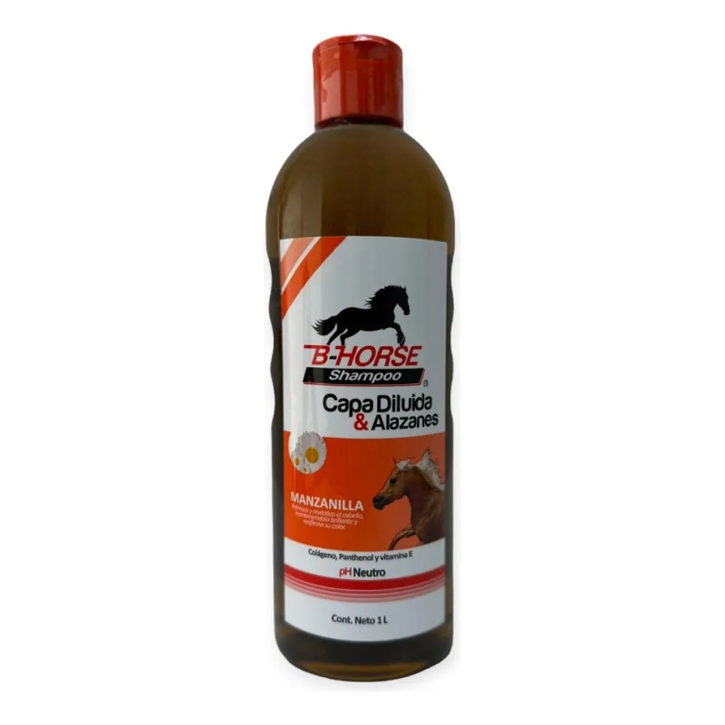 B-horse Shampoo Para Caballo Capa Diluida & Alazanes 1l X