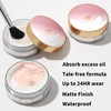 FV Powder Makeup Setting Powder, Fixing Powder with Puff, Translucent