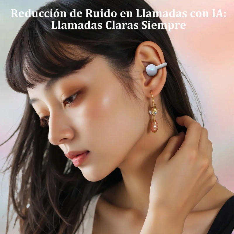 Audfonos Bluetooth Clip-on Occiam H33 Cloro Blanco - Diseo Perla,