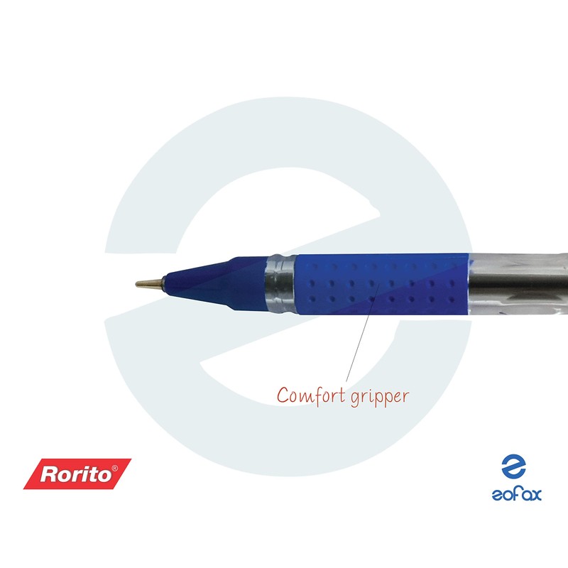 RORITO Fyro BLUE Ballpoint Pens 5 x 0.5mm Tip Smudge