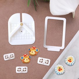 AUOQZ Polymer Clay Moulds Tools for Earring Making Stud Post Embedding Tool V-Shaped Positioning Polymer Clay Earrings Cutters for Jewellery DIY Handcraft Lovers Gifts