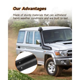 FINDAUTO car snorkel kit fit for 1992-1999 for Jeep Wrangler Ram Intake System 4WD TJ 4.0 I6