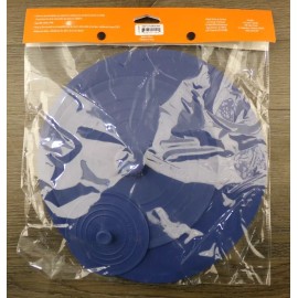 Le Creuset Set of 3 LE CREUSET Cobalt Blue 4" 8" & 11" Silicone Lids with Knobs, New S4