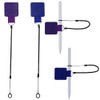 Mini Skater Plastic Elastic Tether Lanyard with Silicone Ring and