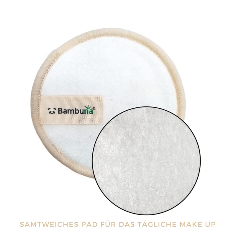 Bambuna® Washable Make-Up Pads (Pack of 18) with Elegant Bamboo