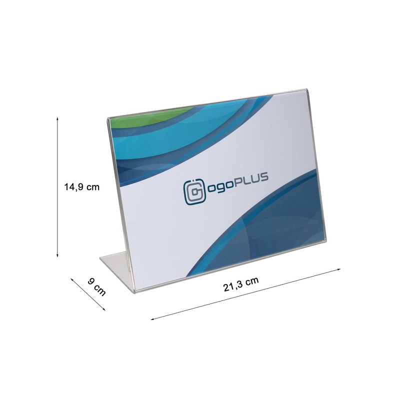 Unbekannt L Stand DIN A5 Landscape Format / Acrylic Table