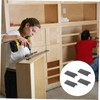 SHINEOFI 4pcs Invisible Pull Handles Back Mount Finger Pull for