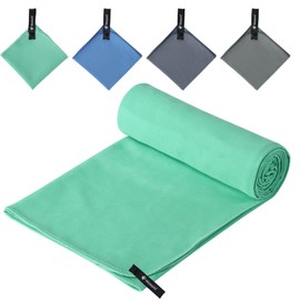 Hosuni Large Microfibre Beach Towel, Soft Lightweight Gym Towel Super Absorbent & Ultra Compact Travel Towel for Beach Sports Swimming Gym Yoga Camping Hiking