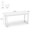 Tribesigns Computer Desk, 63 inch Large Office Desk Computer Table