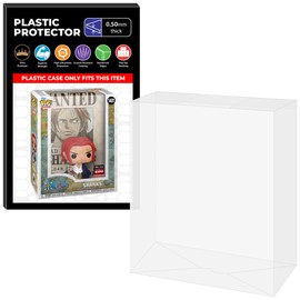 Display Geek, 1 x Plastic Pop Protector Compatible with One Piece Shanks C2E2 Expo Funko Pop Covers Box, Kollector Protector