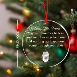 House Warming Gifts for New Home Housewarming Christmas Ornaments 3.5inch for Decorations First Christmas in Our New Home Gift Ideas