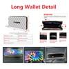 Dolyues Women PU Leather Wallet with Multiple Card Slots and