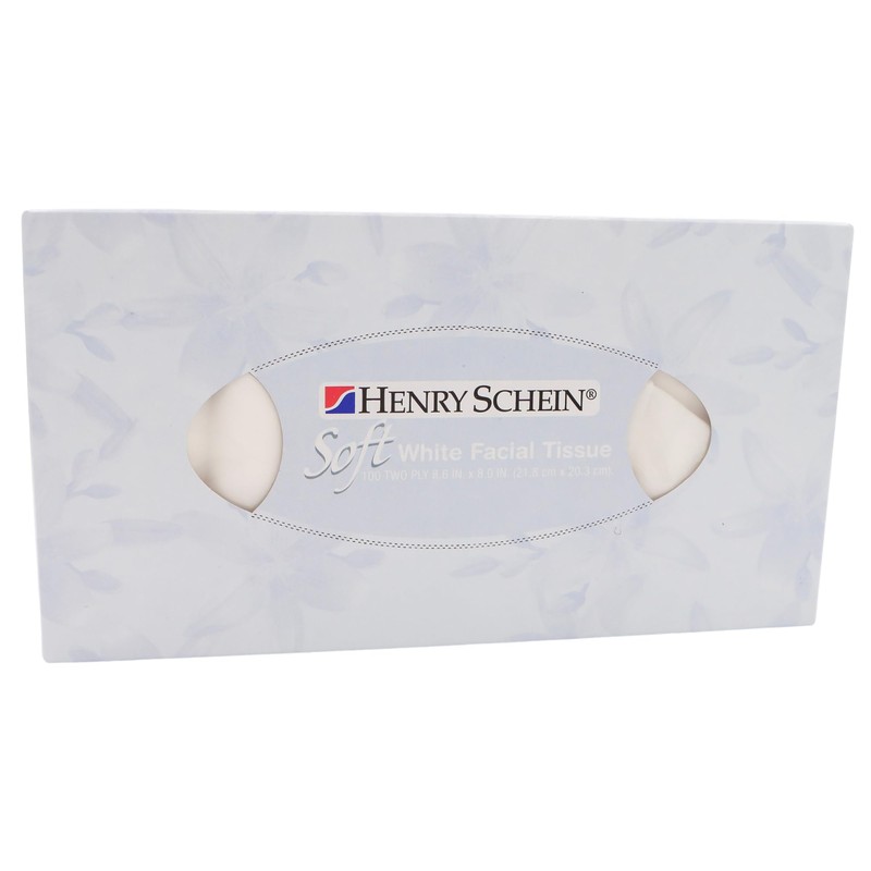 Henry Schein 2-Ply Facial Tissue, 100 Sheets Per Box, 10