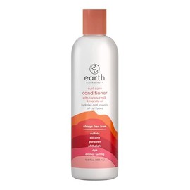 earth Curl Care Conditioner - Weightless Hydration - Curly Hair Conditioner with Coconut milk and Marula - Safe for Color-Treated Hair - 12 oz