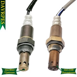 DAVRPES 2PCS 234-9042 234-4168 Upstream Downstream Oxygen O2 Sensor for 2004-2006 Lexus RX330 3.3L V6, for Toyota Sienna Highlander 3.3L V6 2004-2006 Replace#8946748050｜8946508040