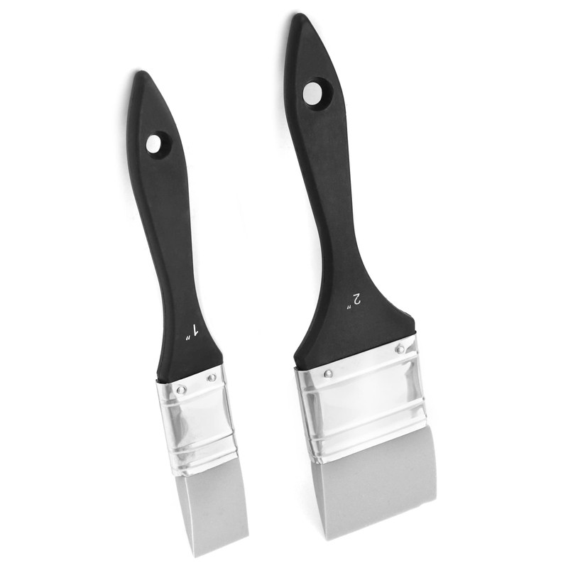 QWORK Paint Brush, Silicone Color Shaper Brush, 2 Pcs (1