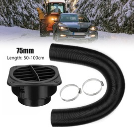75mm Diesel Heater Duct Pipe Warm Air Vent Outlet Car Air Ducting Hose with Vent & Clips for Webasto Eberspacher