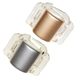 Topkids Accessories 2pc3.5cm Secure Grip Tube Claw Clips Hair Clips Women Hair Claw Clip Hair claw clips Hair Clips Hair Accessories for Women Girls hair clips Claw Clip (Midi, Silver & Gold)