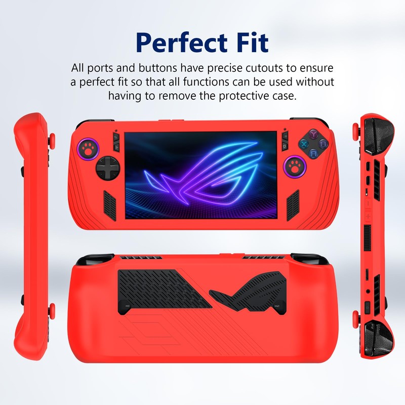 FTRONGRT Case Compatible with Asus ROG Ally X, Soft TPU,