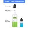 Furuising 8Pcs 100ml Plastic Dropper Bottle, Empty Squeezable Dropper Bottles,