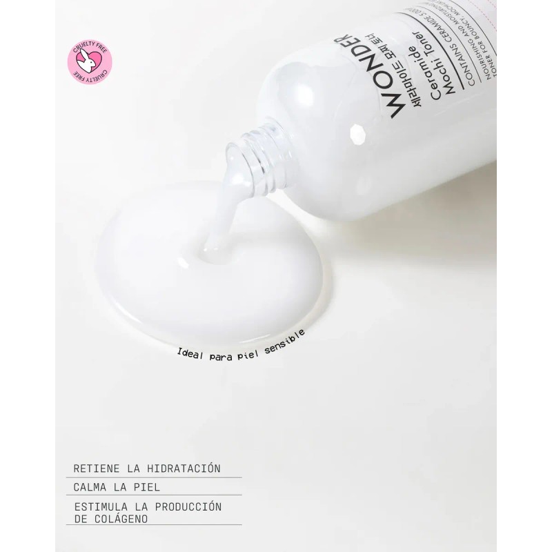 Tonymoly Wonder Ceramide Mocchi toner, refuerza barrera e hidrata piel