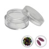 10 Clear Empty Containers Jars Cosmetic Pot Small Travel Sample