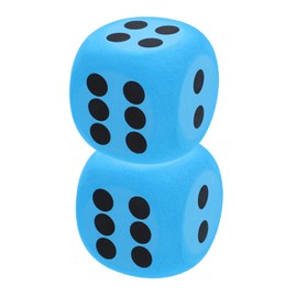 BESPORTBLE Large Eva Foam Dice Set 2pcs Big Dice for Boys and Girls Educational Toys Party Game Props Classroom Learning Tool