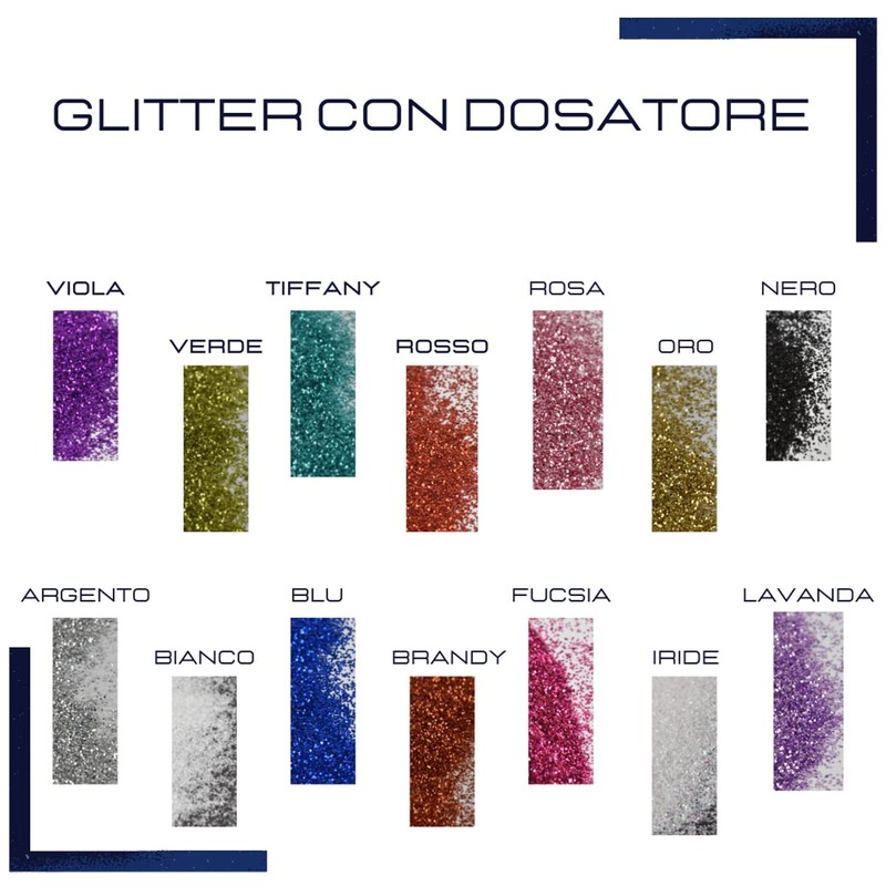 Corderie Italiane 006039839 Glitter con Dosatore, Fucsia, 100 gr