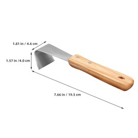 ARTIBETTER Fruit Tree Scraper Tools Bark Spud Metal Debarking Tool Tree Bark Peeler Stainless Steel Debarking Tool Bark Removal Tool Log Peeler Draw Knife Debarking Tool Wooden
