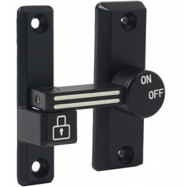Black Safety Door Lock Latch DP72821 2ea