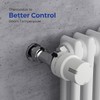 Vancoco Thermostatic Head Radiator Valve, Thermostat Heating, Heating Valve, White,