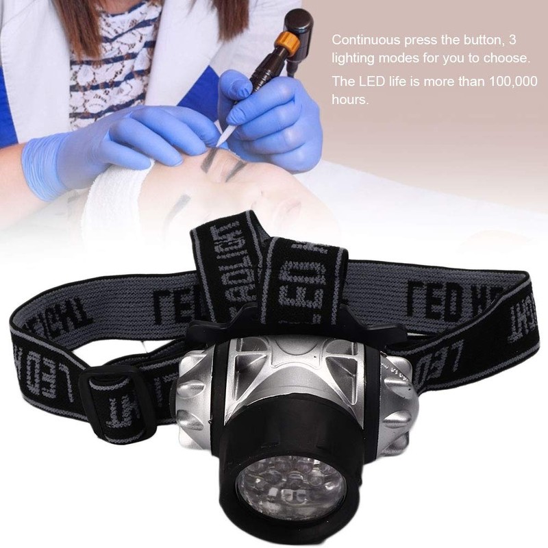 Light Led Headlights Tattooing Camping Headlamp Head Wearing Working Lamp