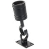 24mm Black Decking Rope Hook End & Plate Rope Post