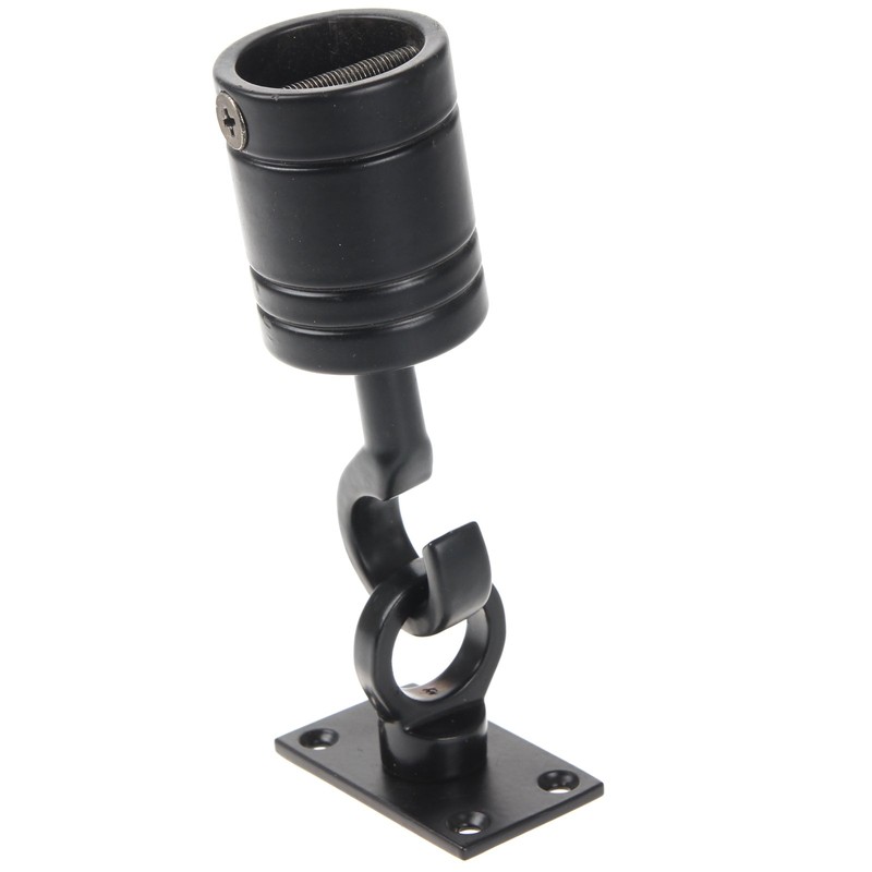 24mm Black Decking Rope Hook End & Plate Rope Post