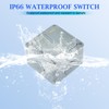 Outdoor Waterproof Switch,Greencycle IP66 Waterproof 2Gang 10A Light Switch, SPDT