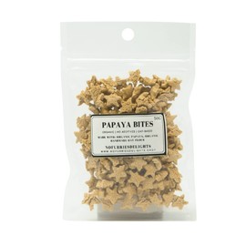 No Furries Delights Treats, 100% All Natural Mini Bites for Rabbit Hamster Guinea Pig Chinchilla Pet Rat Mice Gerbil Bird, Healthy Enrichment Bonding Rewarding (50g, Papaya)