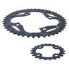 Ausi 3pcs Bicycle Chainrings 22/32/44T Speed Crankset Chain Ring Set