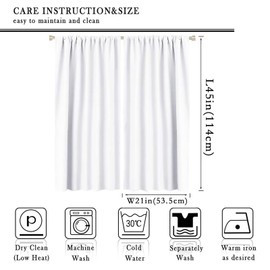 Forest Blackout Curtains Mountains Trees in The Fog Forest Nature Landscape Black Gray Art Printed for Living Room Bedroom Decor Rod Pocket Window Drapes 2 Panels 42x45in