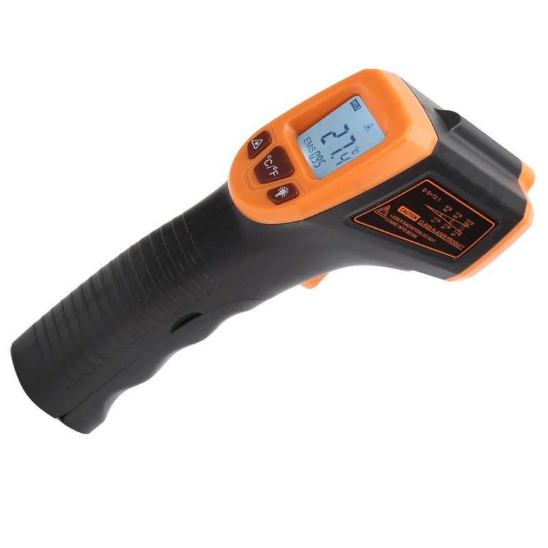 Temperature Measuring Gun Infrared with LCD Display Industrial Thermometer GM320SOrange