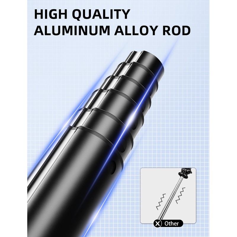 41'' Selfie Stick Tripod, Extendable Portable 4 in 1 Aluminum
