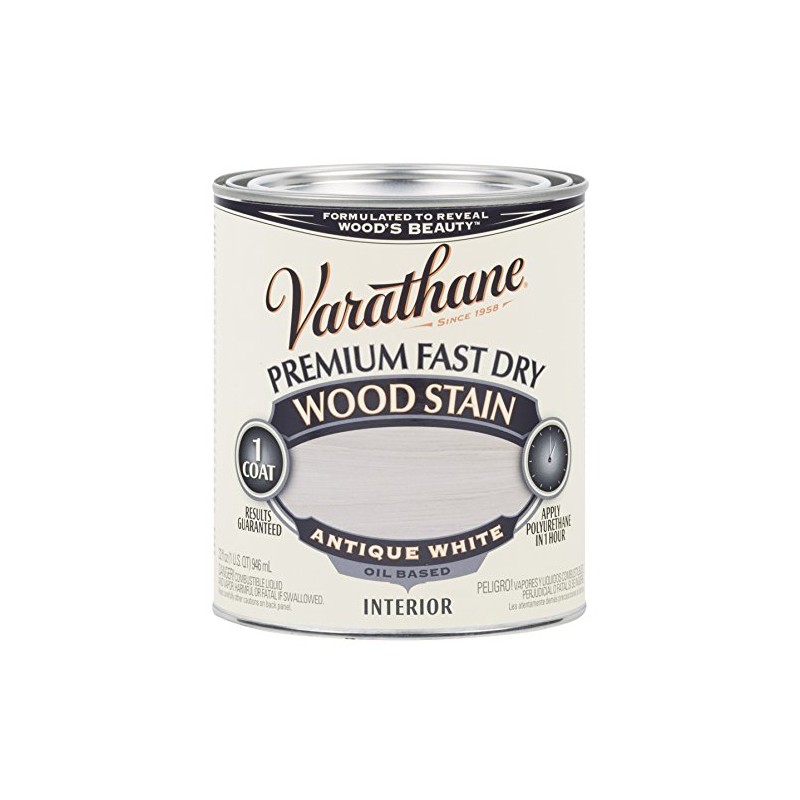 Rust-Oleum 297424 Antique White Varathane Premium Fast Dry Wood Stain,