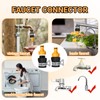 2 PCS Kitchen Tap Hose Connector Set, Threaded Universal Connectors
