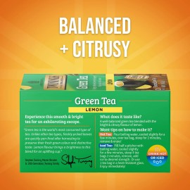 Twinings Green Tea with Lemon 20 Count Refreshing Herbal Wellness Tea