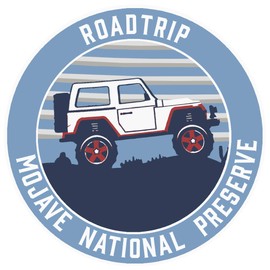 Roadtrip! Mojave National Preserve, California Decal Decorative Auto Vinyl Die-Cut Sticker ~Vacation Souvenir Travel Explore More Wander Adventure Series